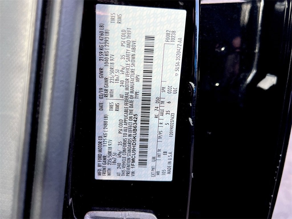 2019 Ford Escape SEL