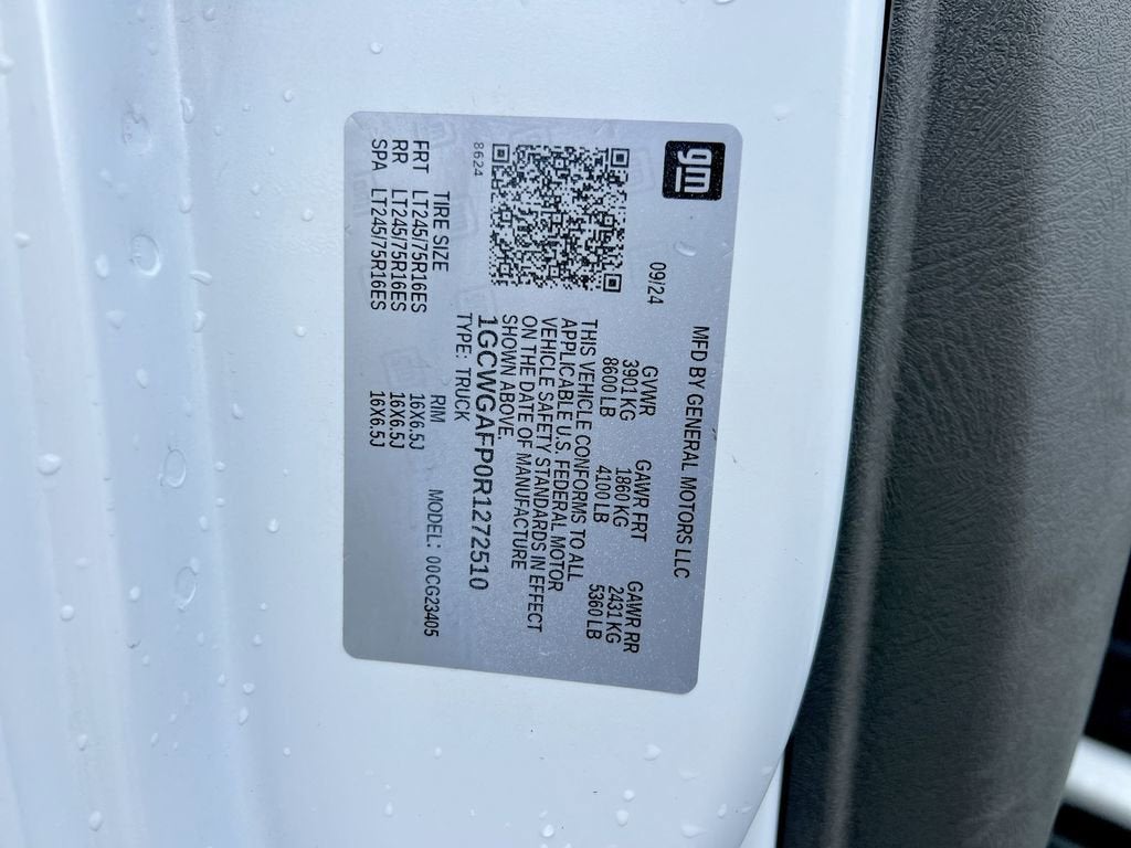 2024 Chevrolet Express Cargo 2500 WT