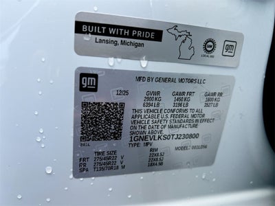 2026 Chevrolet Traverse RS