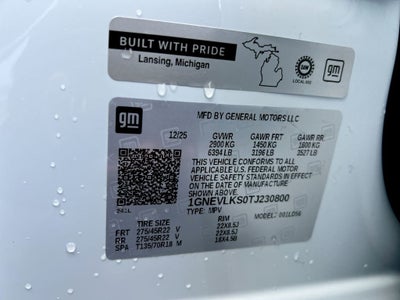 2026 Chevrolet Traverse RS