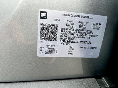 2026 Chevrolet Tahoe LT