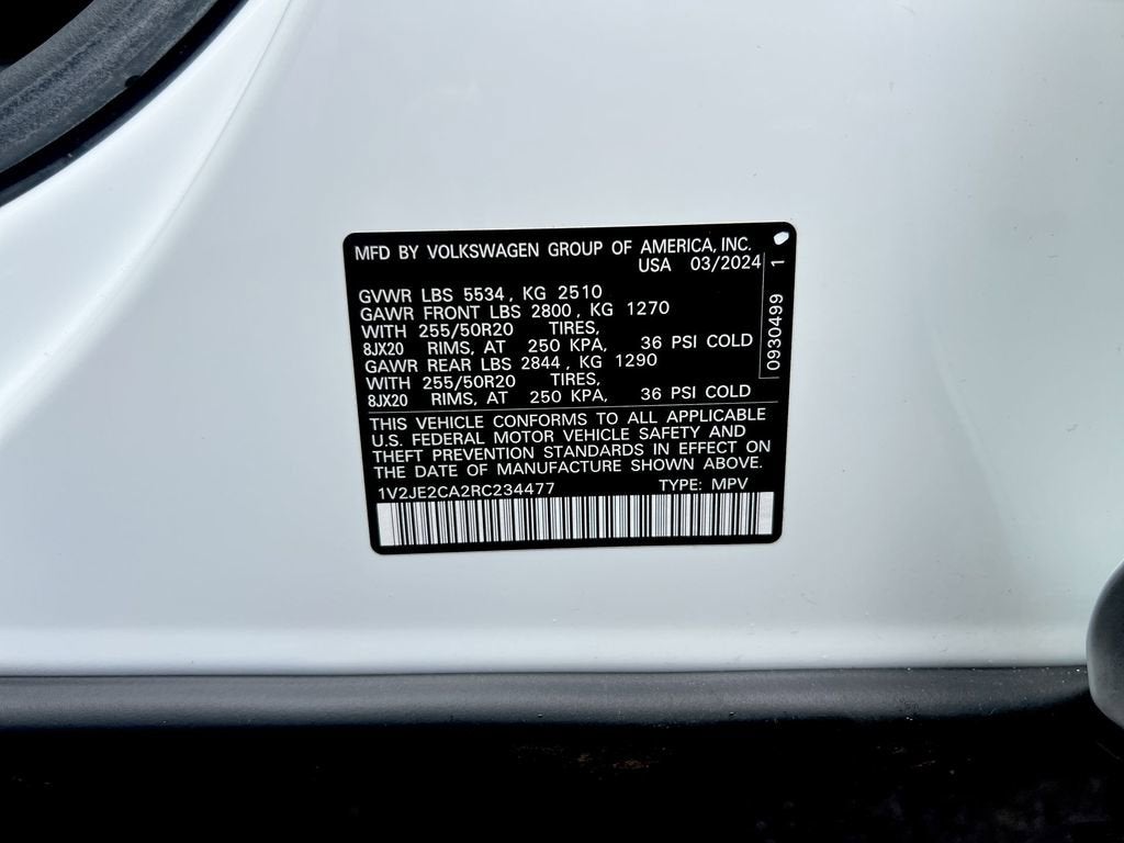 2024 Volkswagen Atlas Cross Sport 2.0T SE w/Technology