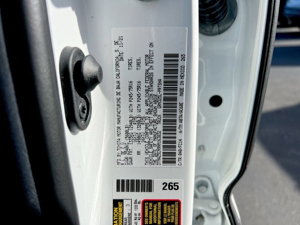 2022 Toyota Tacoma SR5 V6