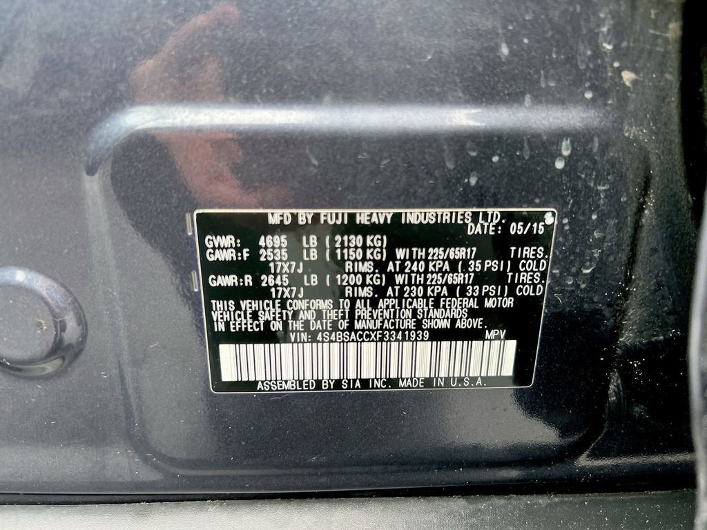 2015 SUBA OUTB 2.5IPR