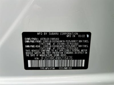 2022 Subaru Crosstrek Sport