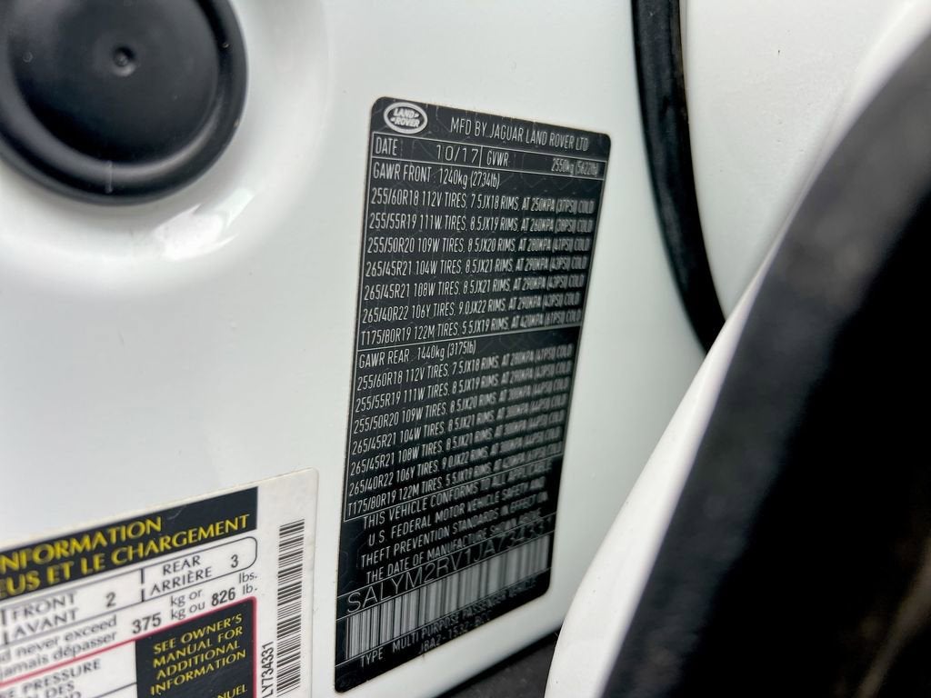 2018 Land Rover Range Rover Velar R-Dynamic HSE