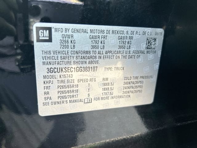 2016 Chevrolet Silverado 1500 LTZ