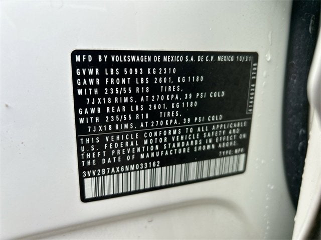 2022 Volkswagen Tiguan 2.0T SE